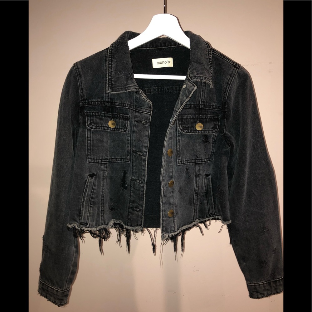 Mono B Cropped Denim Jacket